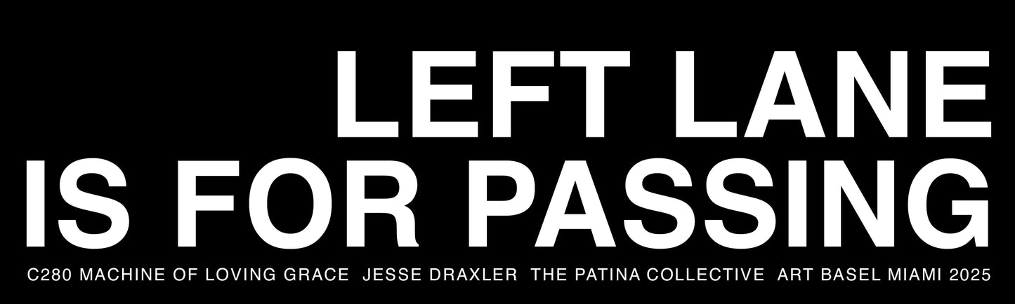 LEFT LANE BUMPER STICKER