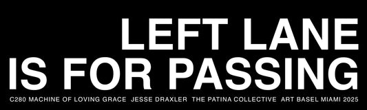 LEFT LANE BUMPER STICKER